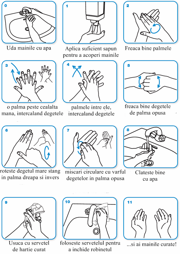 Igiena mainilor OMS recomandari